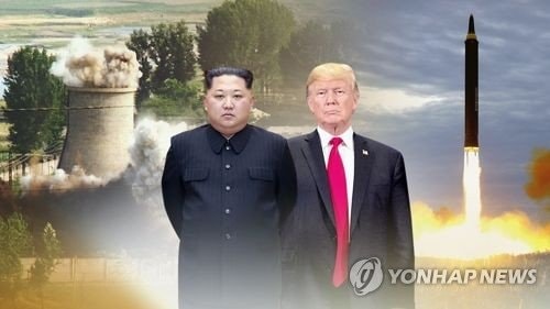 Tổng thống Mỹ Donald Trump và nhà lãnh đạo Triều Tiên Kim Jong-un sắp có cuộc gặp lịch sử. Ảnh minh họa: Yonhap