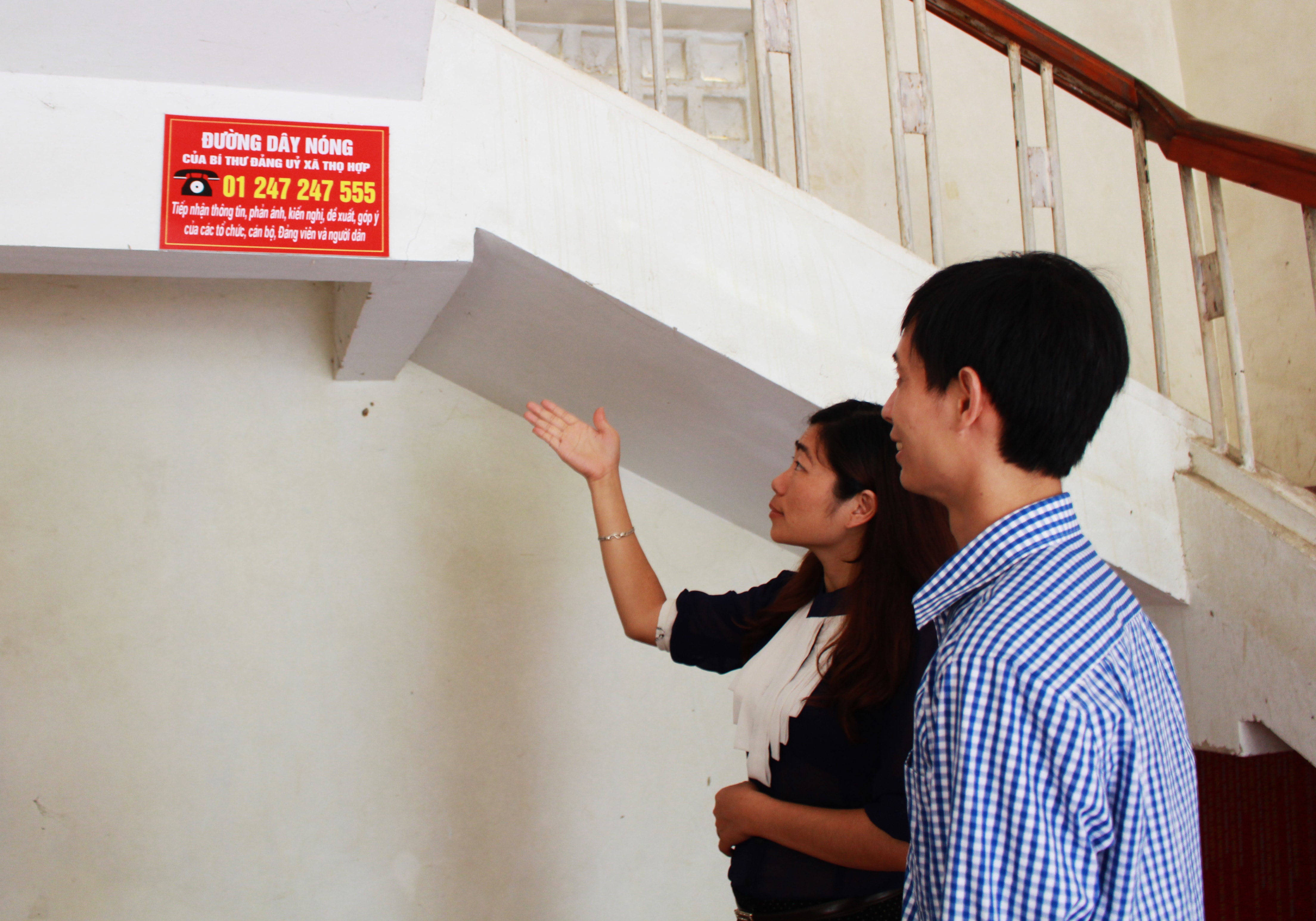 l Mô hình đường dây nóng của xã Thọ Hợp được thiết lập nhằm tiếp nhận phản ánh, từ đó tháo gỡ khó khăn, vướng mắc của người dân. Ảnh: Phương Thúy