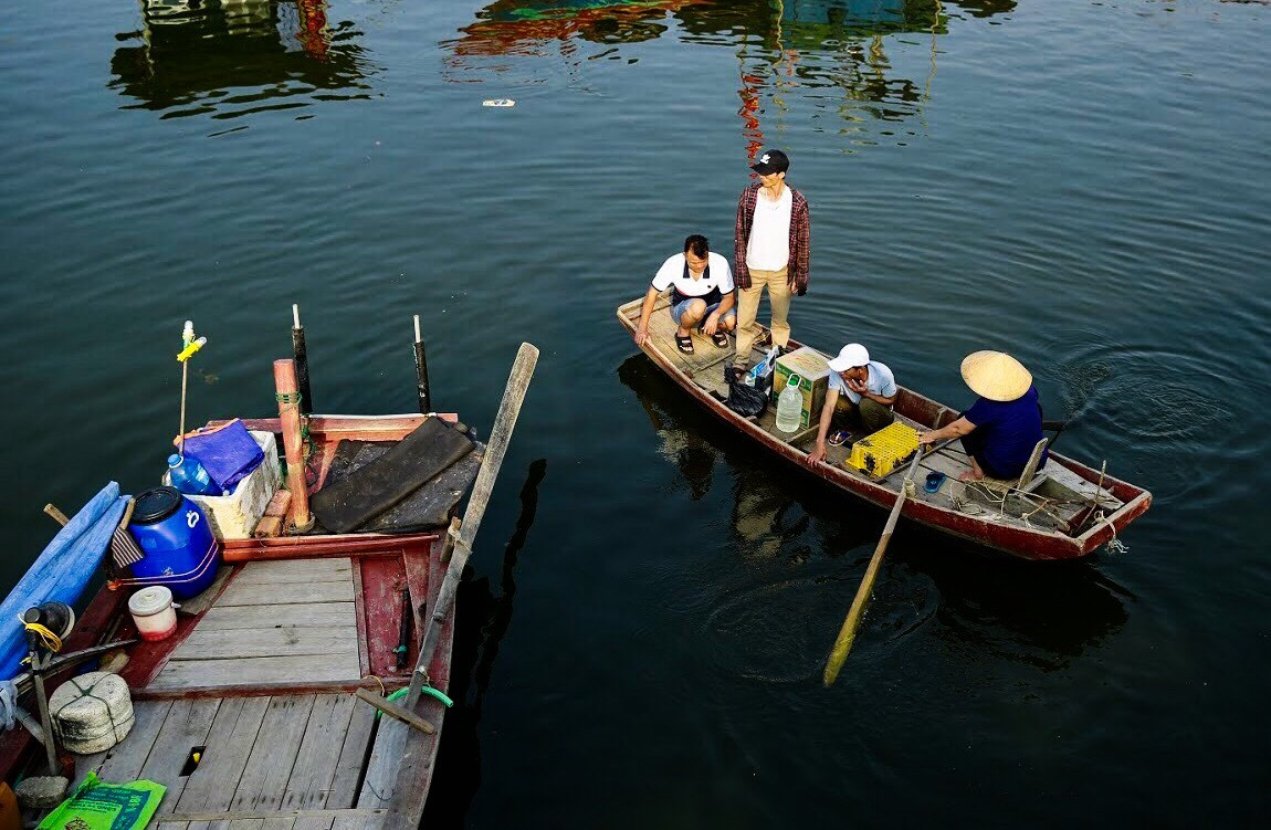 Đón cá. Ảnh: Hải Vương