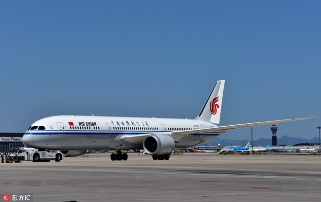Máy bay Air China tại Sân bay Quốc tế Bắc Kinh. Nguồn: chinadaily.com.cn