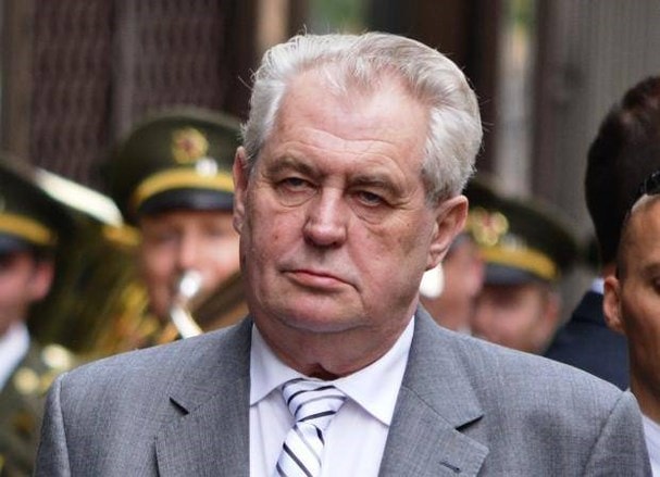 Tổng thống Czech Milos Zeman. Ảnh: Independent