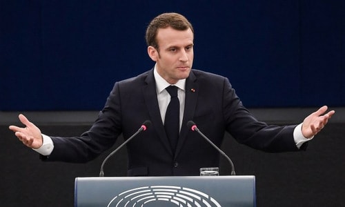 Tổng thống Pháp Emmanuel Macron. Ảnh: AFP. 