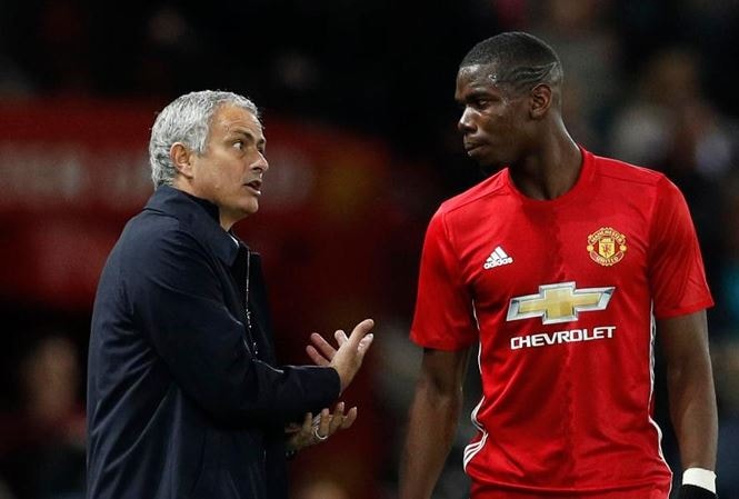 Mối quan hệ Mourinho - Pogba ở sân Old Trafford đang ngày càng căng thẳng. Ảnh: Internet