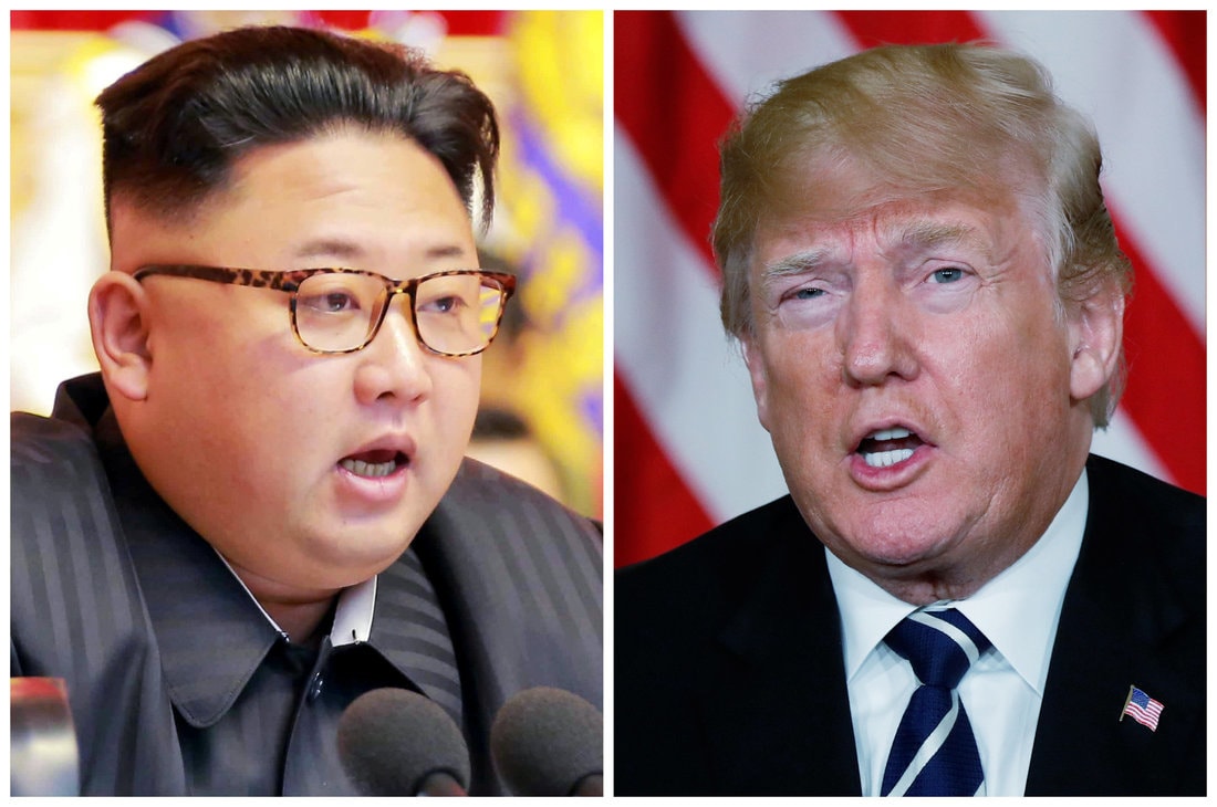  Nhà lãnh đạo Triều Tiên Kim Jong-un và Tổng thống Mỹ Donald Trump. Ảnh: AP