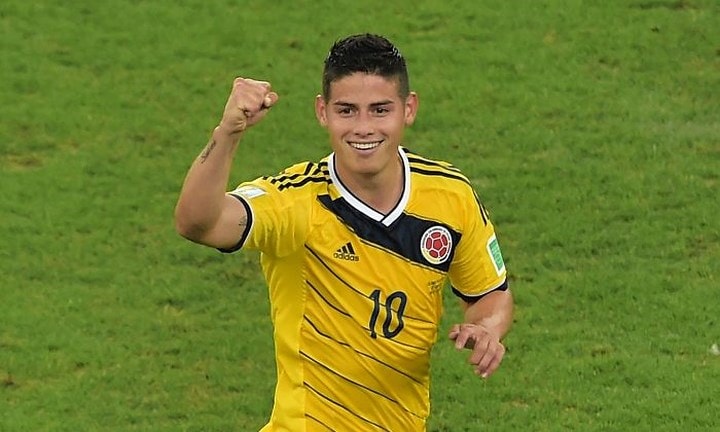 10) James Rodriguez (Colombia).