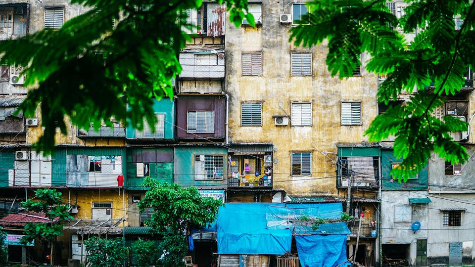 Những dãy nhà chung cư Quang Trung - một dấu ấn của thành Vinh. Ảnh: Nguyễn Thành