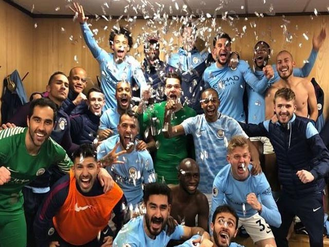 Man City đã giành chức vô địch Premier League mùa giải 2017/2018. Ảnh: Internet