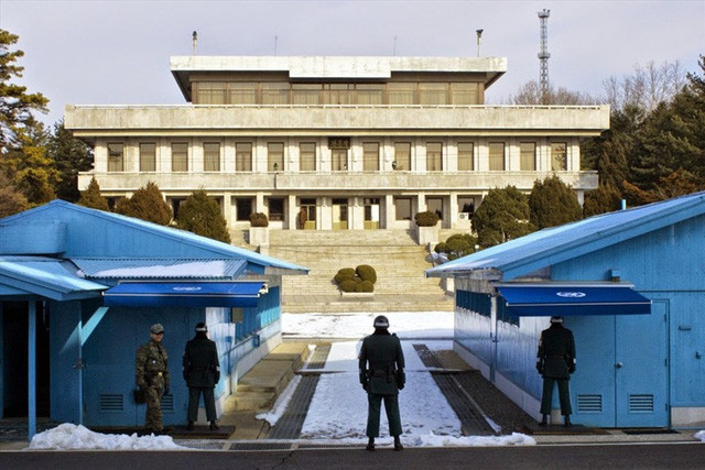Nhà Hòa bình là nơi sẽ diễn ra hội nghị thượng đỉnh liên Triều vào ngày 27.4. Ảnh: Getty Images