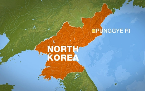 Vị trí của điểm thử hạt nhân tại Punggye-ri. Đồ họa: Al Jazeera.