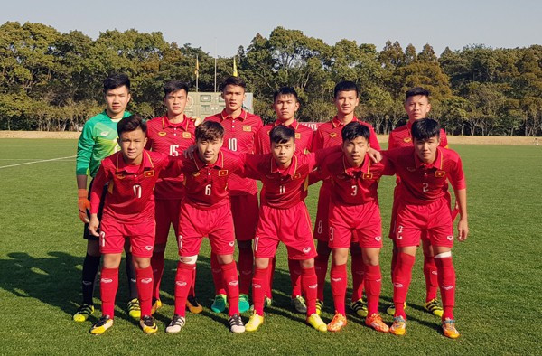 ĐT U16 Việt Nam tại Giải U16 Quốc tế 2018. Ảnh: Internet