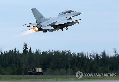 Một máy bay F-16D của Không quân Hàn Quốc. Ảnh: Yonhap