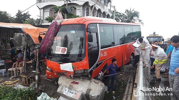 Vụ tai nạn giao thông tại xã Diễn Yên (Diễn Châu) vào ngày 29/4. ảnh tư liệu