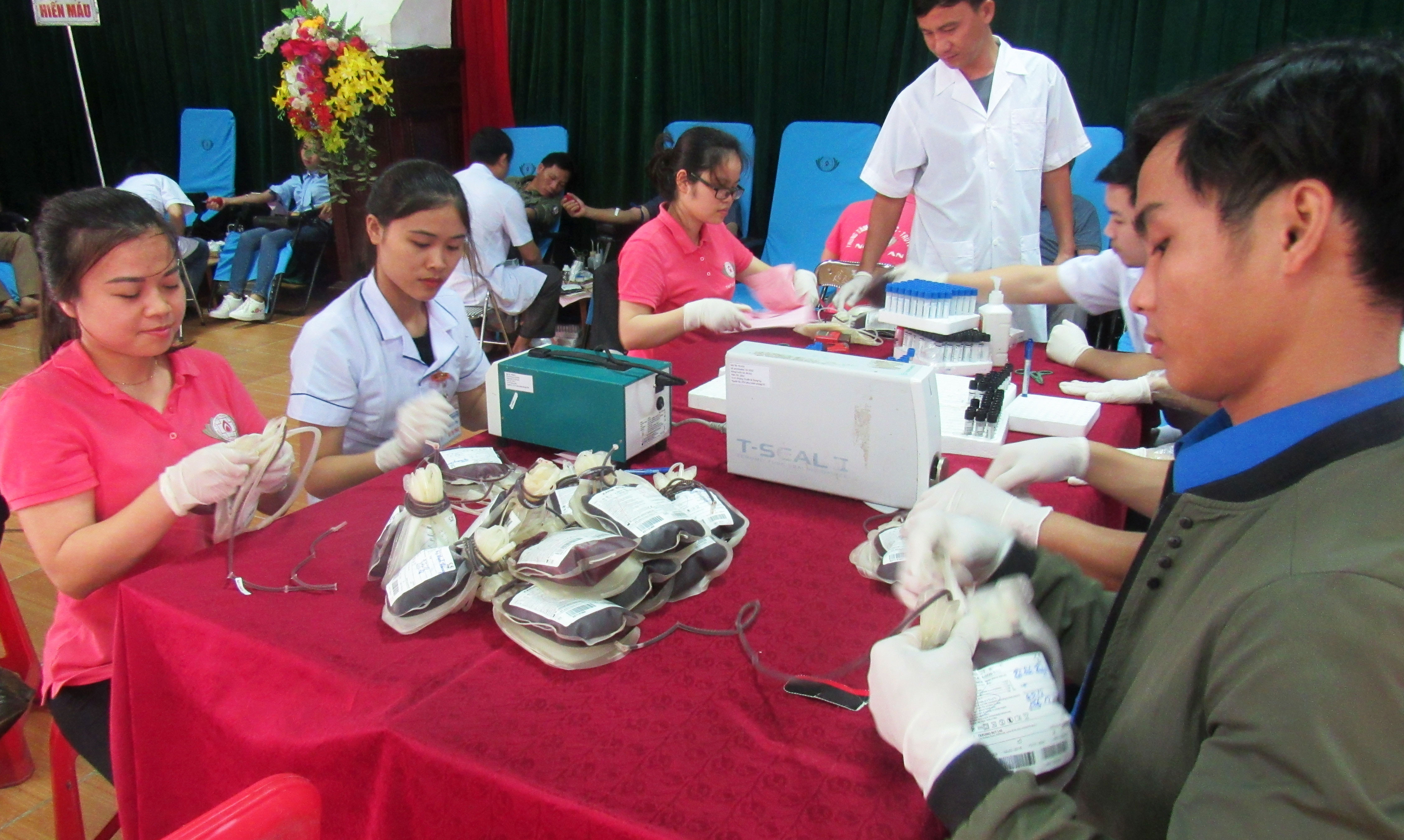 Trong những năm qua, Nghĩa Đàn luôn là đơn vị vượt chỉ tiêu về hiến máu tình nguyện. Ảnh: Đức Anh