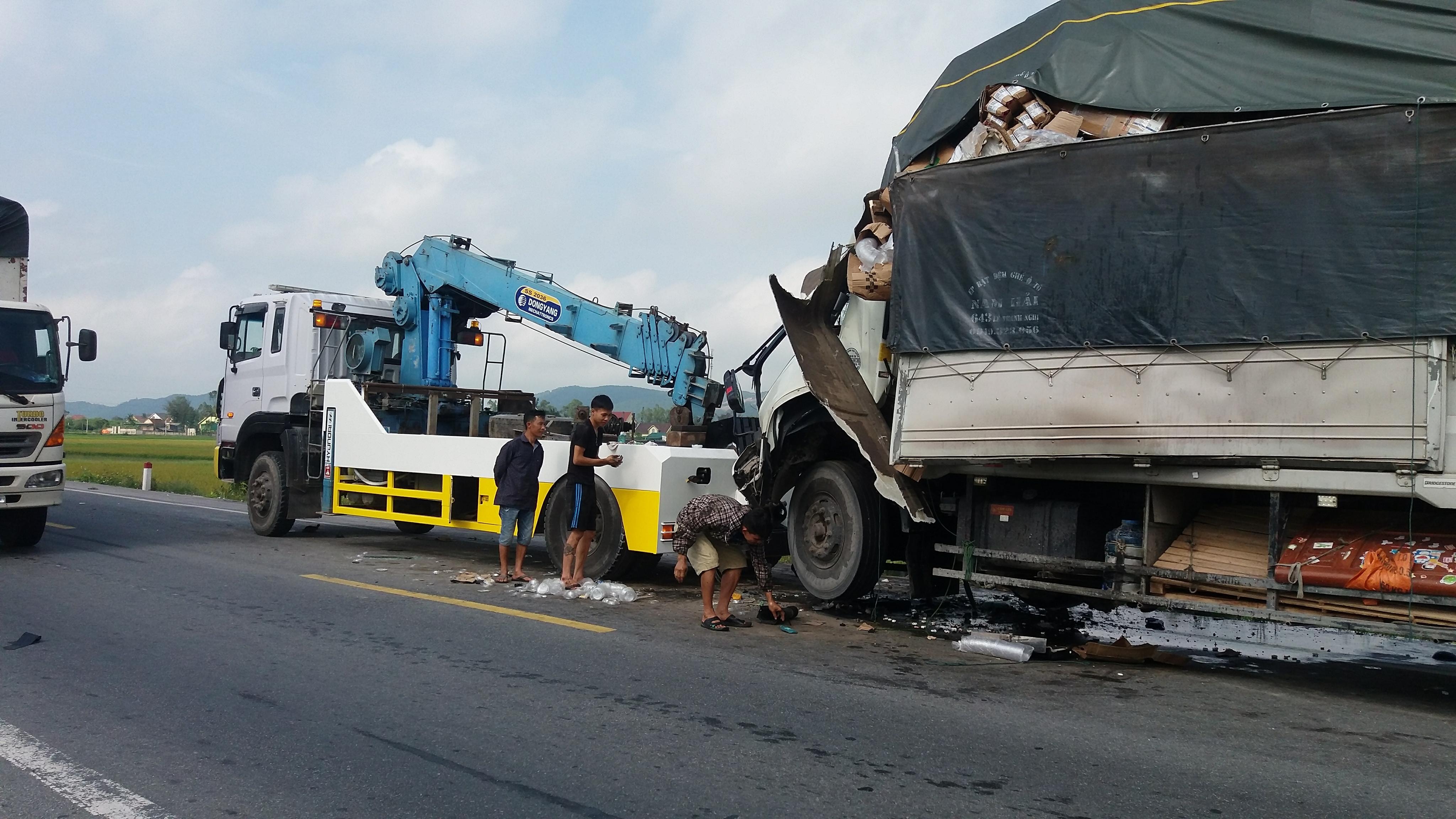 Hiện trường vụ tai nạn. Ảnh: Tân Kỳ