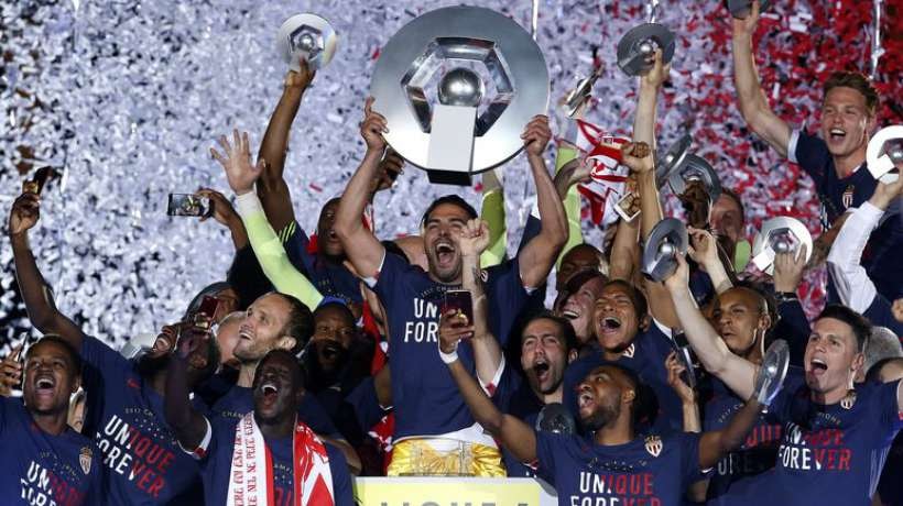 AS Monaco vô địch Lique 1 mùa giải 2016/2017. Ảnh Internet