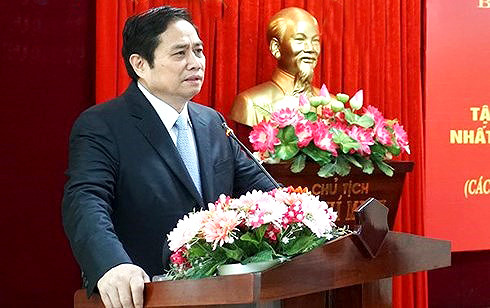 Ông Phạm Minh Chính, Ủy viên Bộ Chính trị, Bí thư Trung ương Đảng, Trưởng Ban Tổ chức Trung ương.