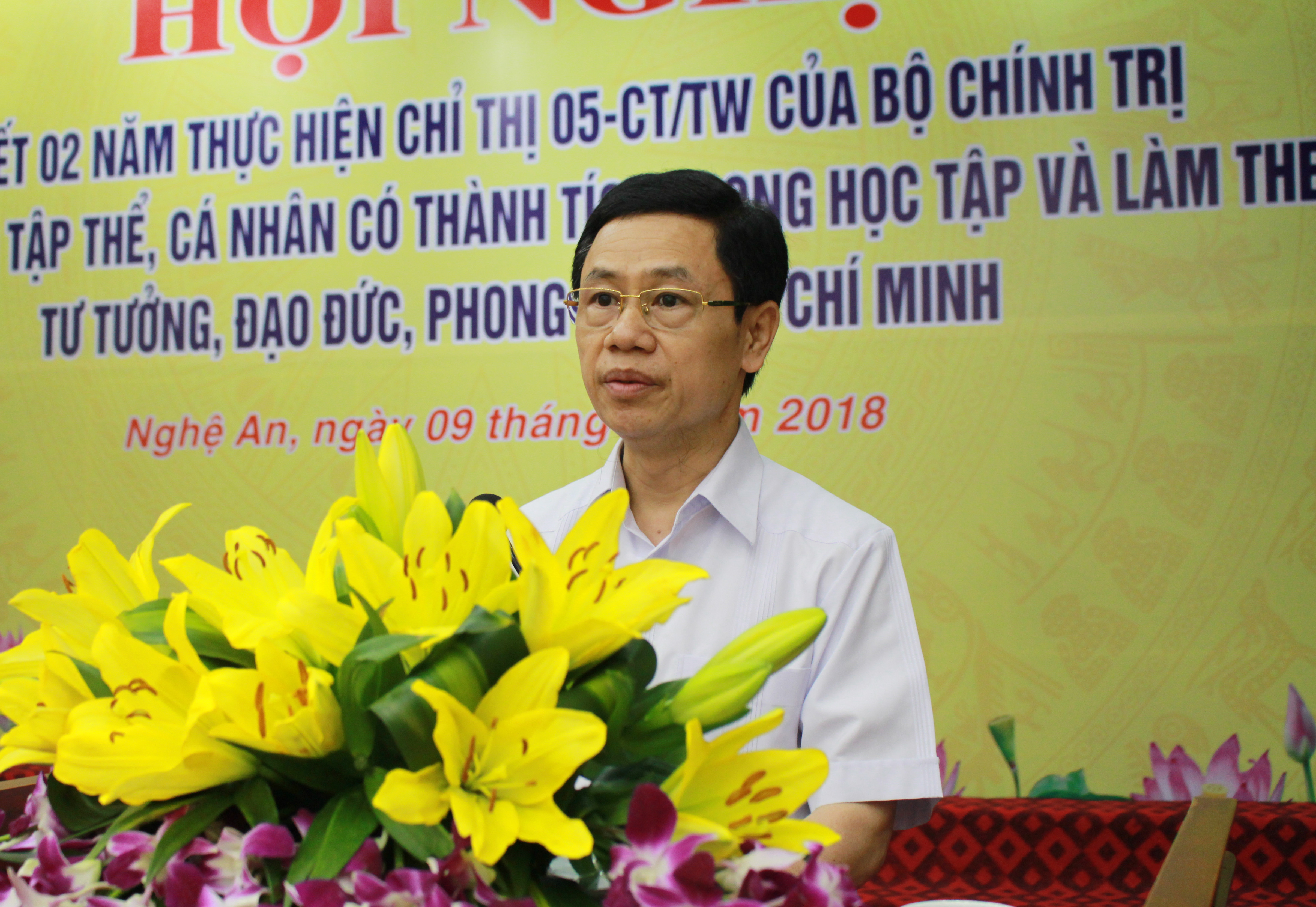 Đồng chí Nguyễn Xuân Sơn phát biểu cỉ đạo tại hội nghị. Ảnh: Phương Thúy