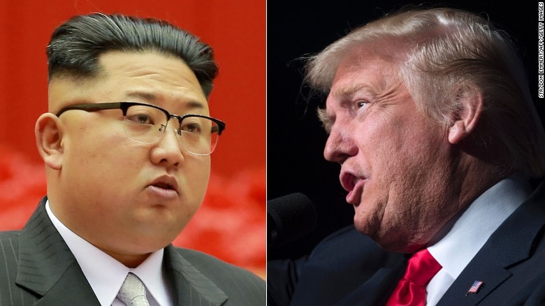 Tổng thống Mỹ Donald Trump và nhà lãnh đạo Triều Tiên Kim Jong-un. Ảnh: AFP