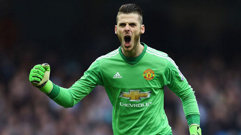 De Gea lần đầu giành danh hiệu Găng tay Vàng