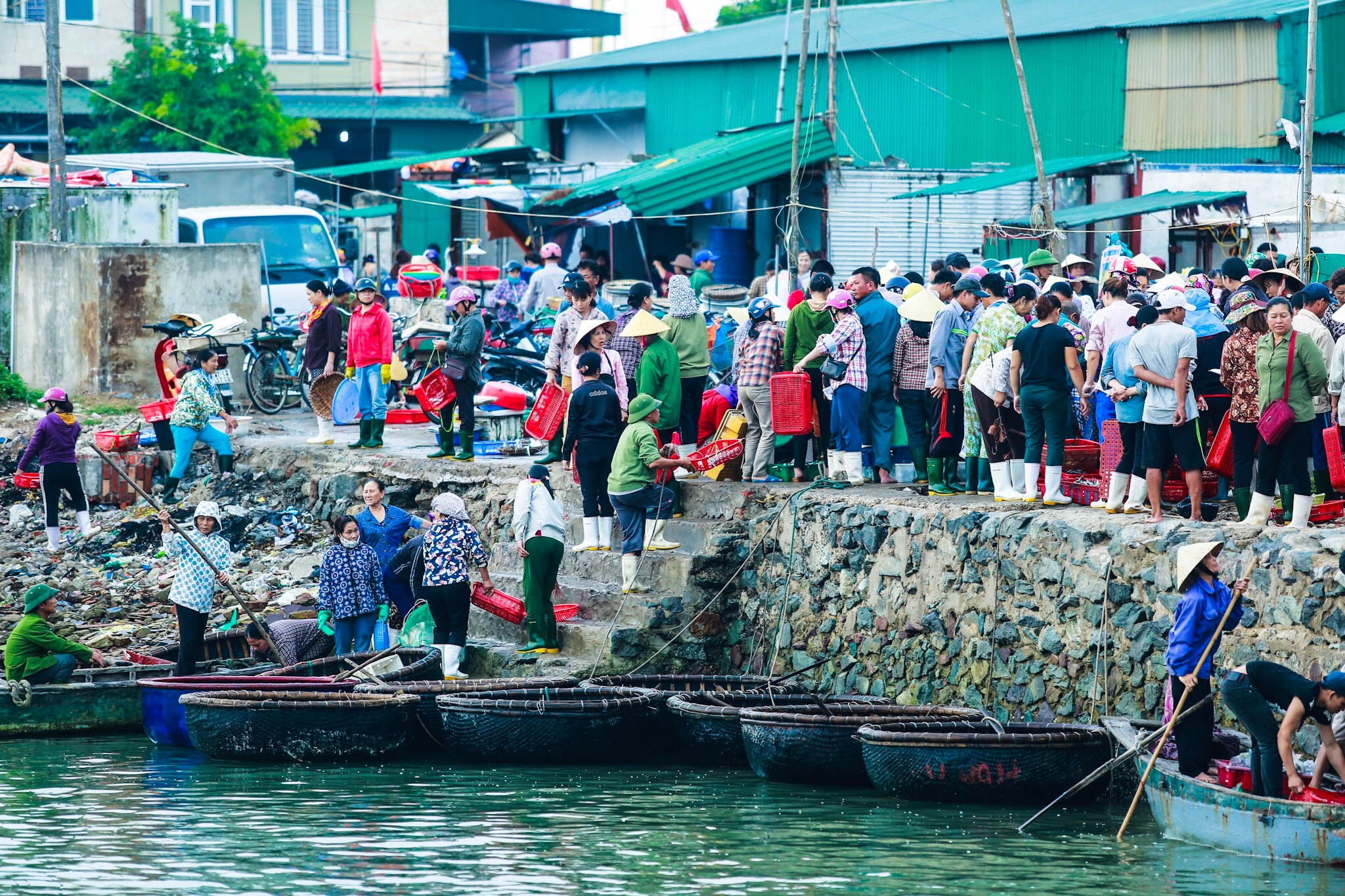Tấp nập. Ảnh: Hải Vương