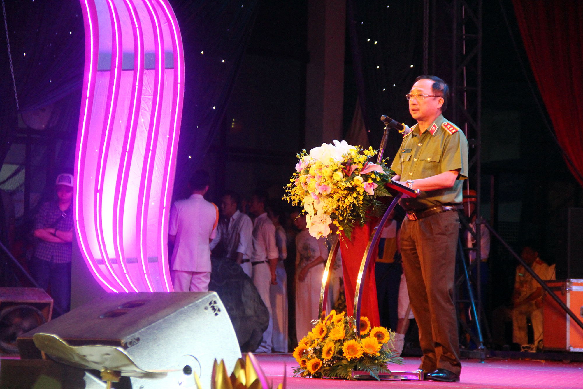 Thượng tướng Nguyễn Văn Thành phát biểu tại lễ bế mạc. Ảnh: Tiến Hùng