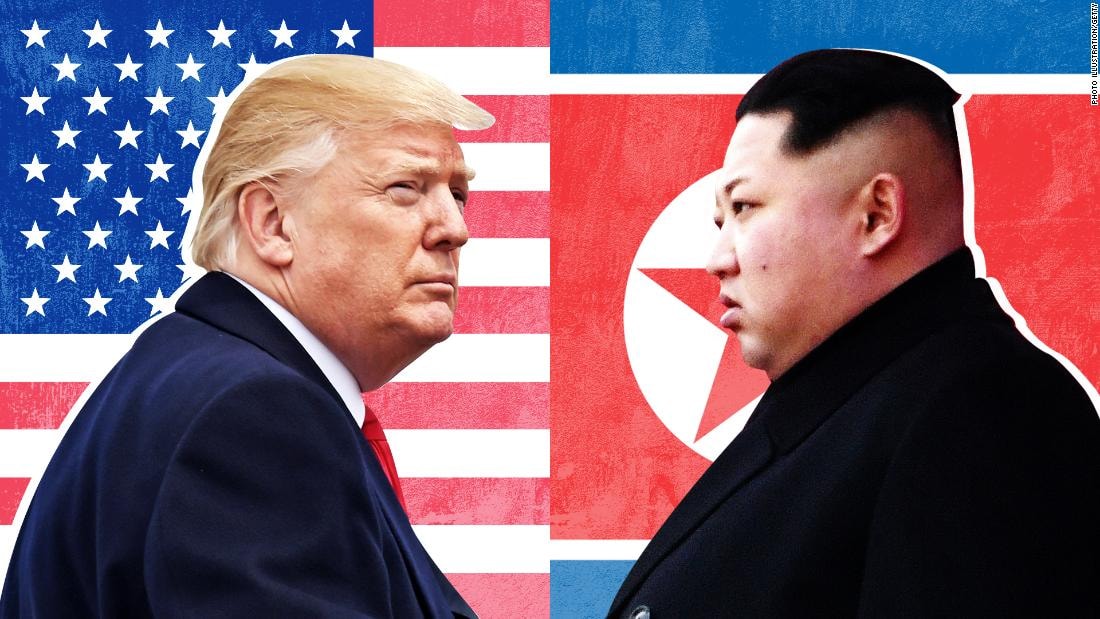 Tổng thống Mỹ Donald Trump và nhà lãnh đạo Triều Tiên Kim Jong-un. Ảnh: CNN