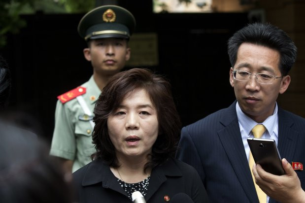 Bà Choe Son Hui - Thứ trưởng Bộ Ngoại giao Triều Tiên. Ảnh WSJ