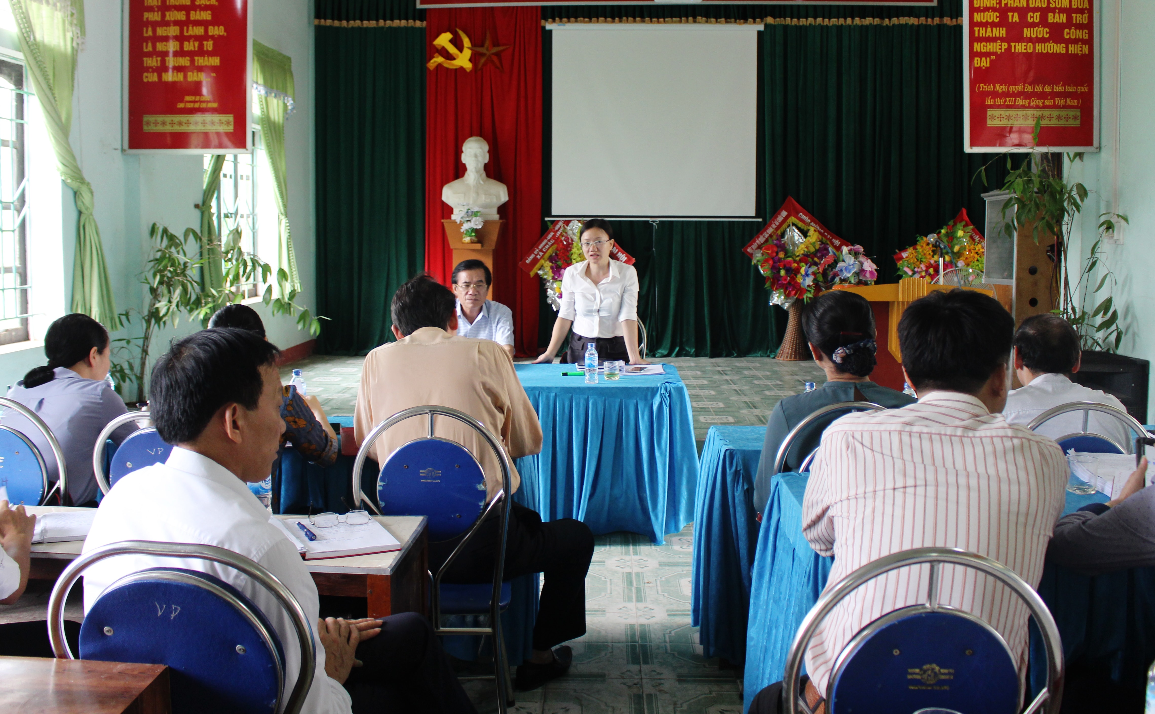 Toàn cảnh buổi làm việc. Ảnh: Phương Thúy