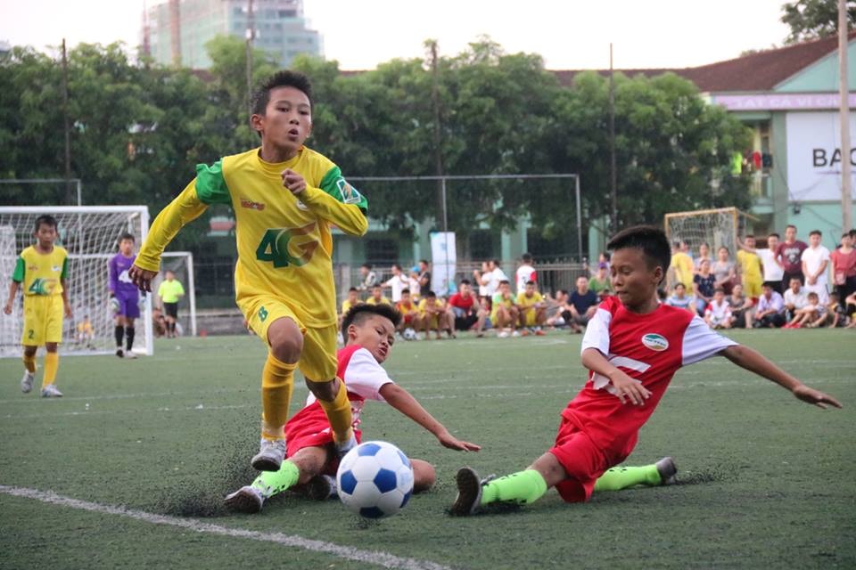 Nhi đồng Sông Lam Nghệ An giành quyền vào Vòng chung kết. Ảnh: SLNA FC