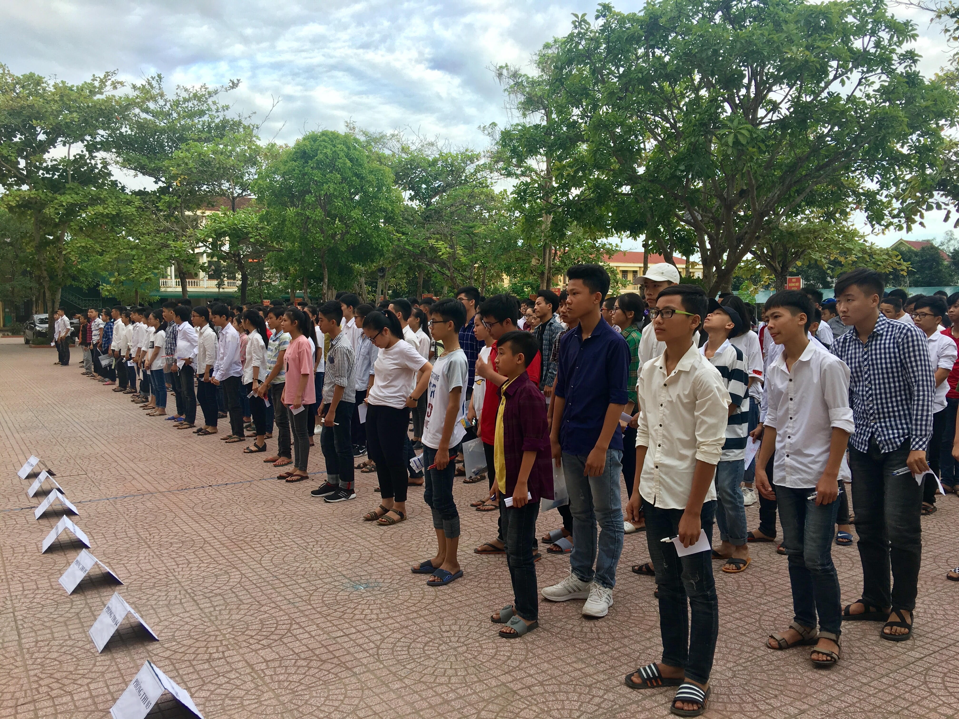 Đô Lương có 67 phòng thi với 2.093 thí sinh đăng ký dự thi. Ảnh: Ngọc Phương