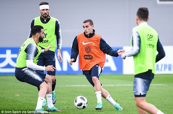 Rất nhiều đồng đội của Griezmann không hài lòng bởi cách chuẩn bị cho World Cup 2018 của cầu thủ này. Ảnh: AP