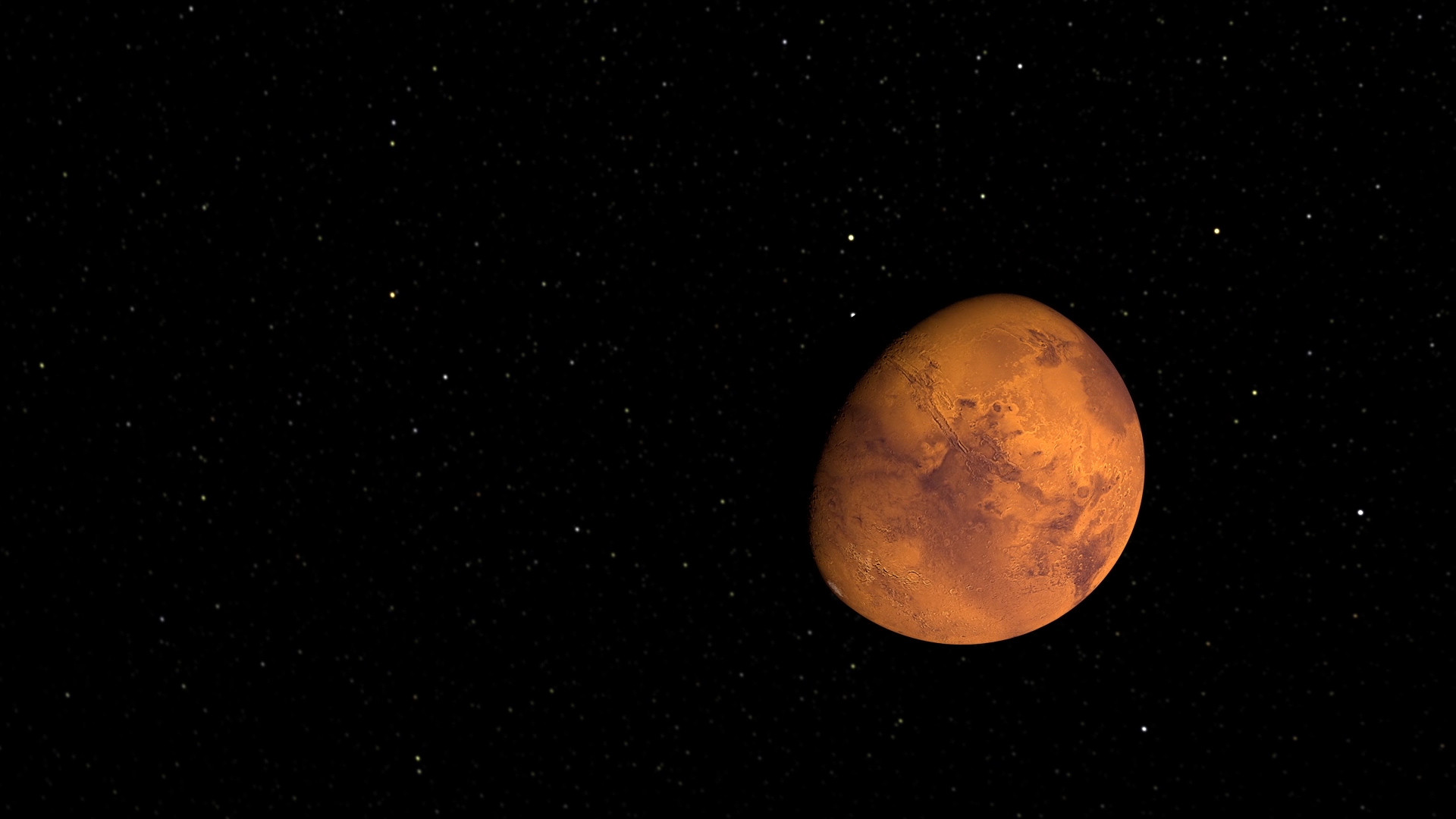 Trong vài tuần tới, cư dân Trái Đất sẽ có cơ hội chiêm ngưỡng sao Hỏa trên bầu trời khi hành tinh Đỏ này tới gần Trái Đất nhất. Ảnh: National Geographic Channel