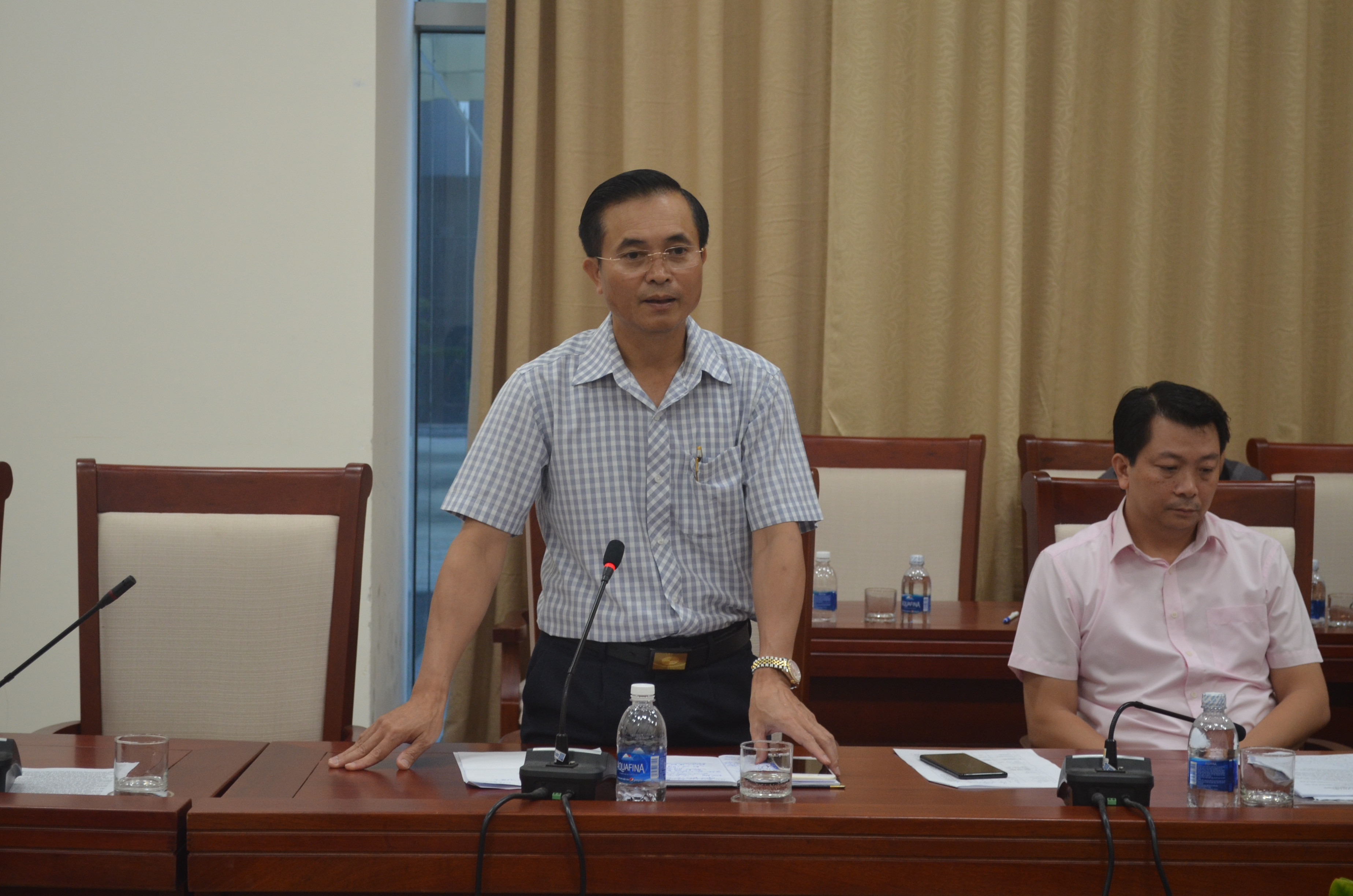 Phó Chủ tịch UBND tỉnh Lê Ngọc Hoa kết luận tại buổi làm việc. Ảnh: Nhật Lân 