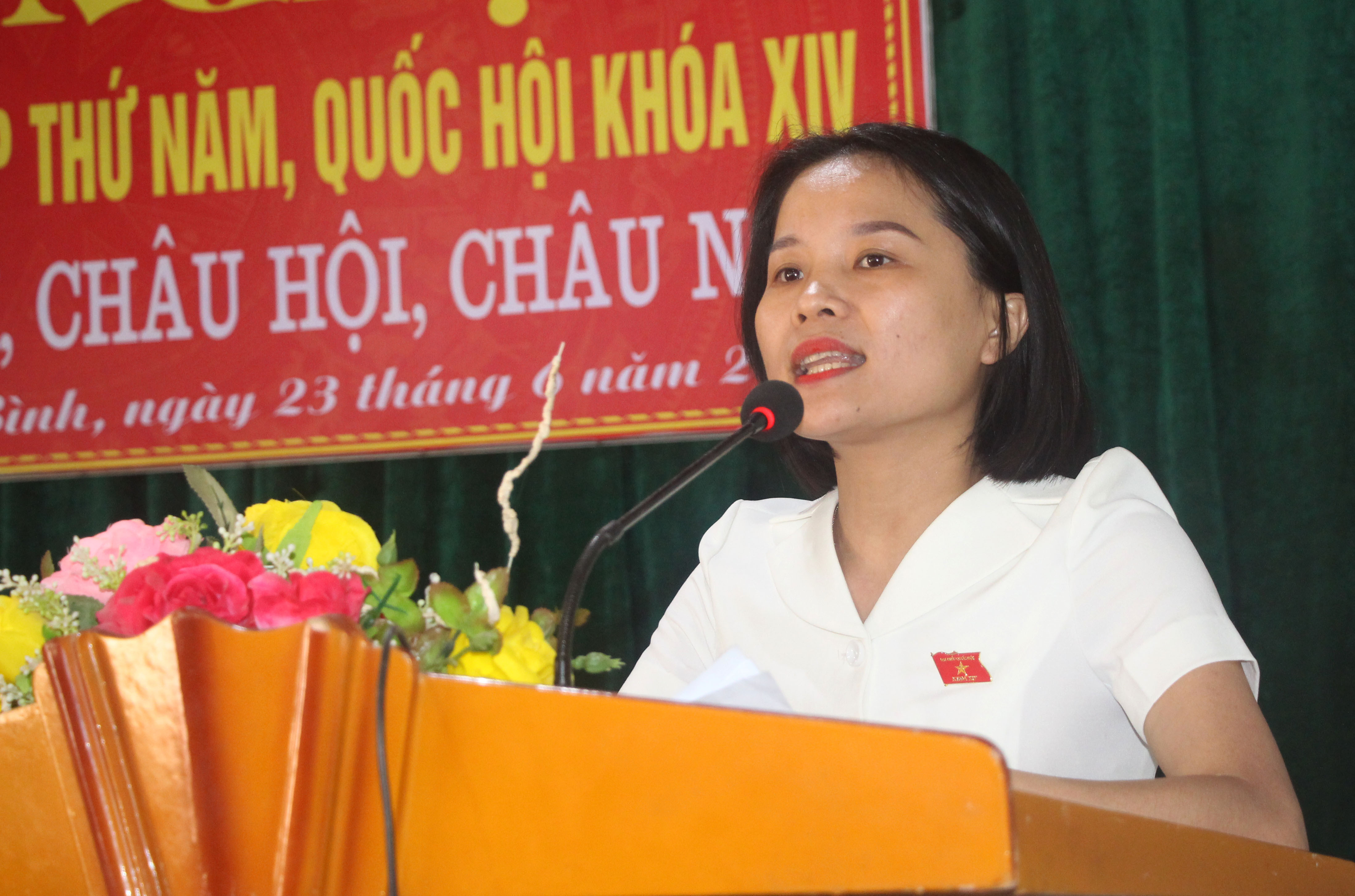 bna_đại biểu Nguyễn Thu Trang. Ảnh: Đào Tuấn 