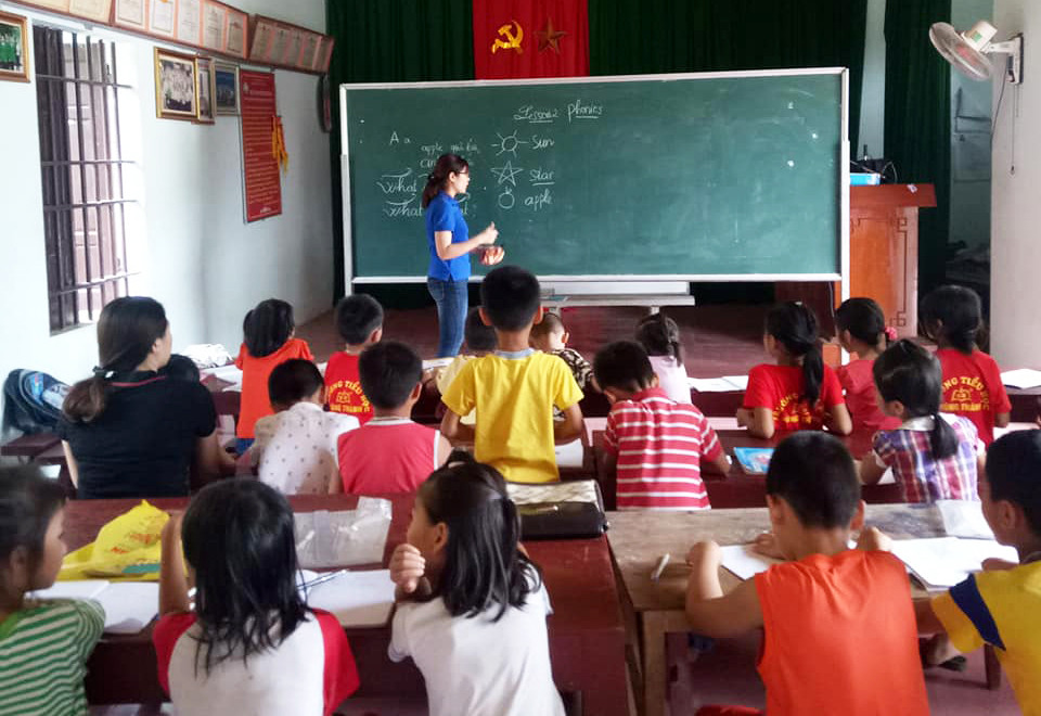 những lớp học miễn phí ở xã Hùng Thành
