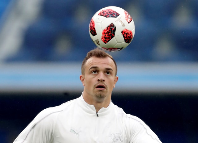 Shaqiri - niềm hi vọng của Thụy Sĩ trong cuộc đối đầu với Thụy Điển - Ảnh: REUTERS