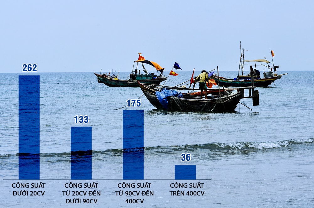 Đánh cá trên biển Quỳnh Phương. Ảnh: P.V