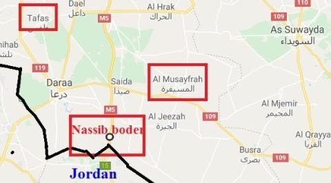 Syria giai phong mien Nam: SAA cam co tren bien gioi Jordan