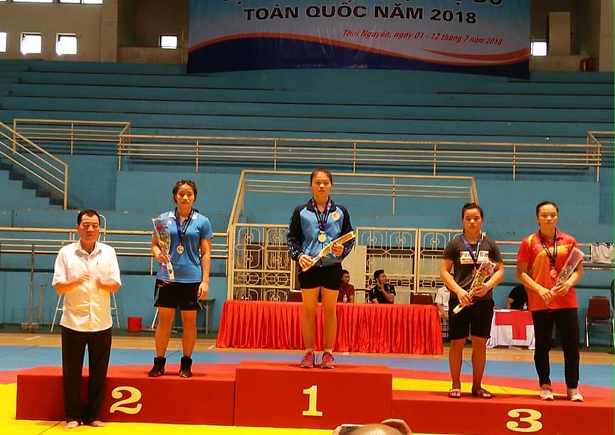 Vận động viên Trương Thị Mai giành huy chương Đồng. Ảnh: Cảnh Thể