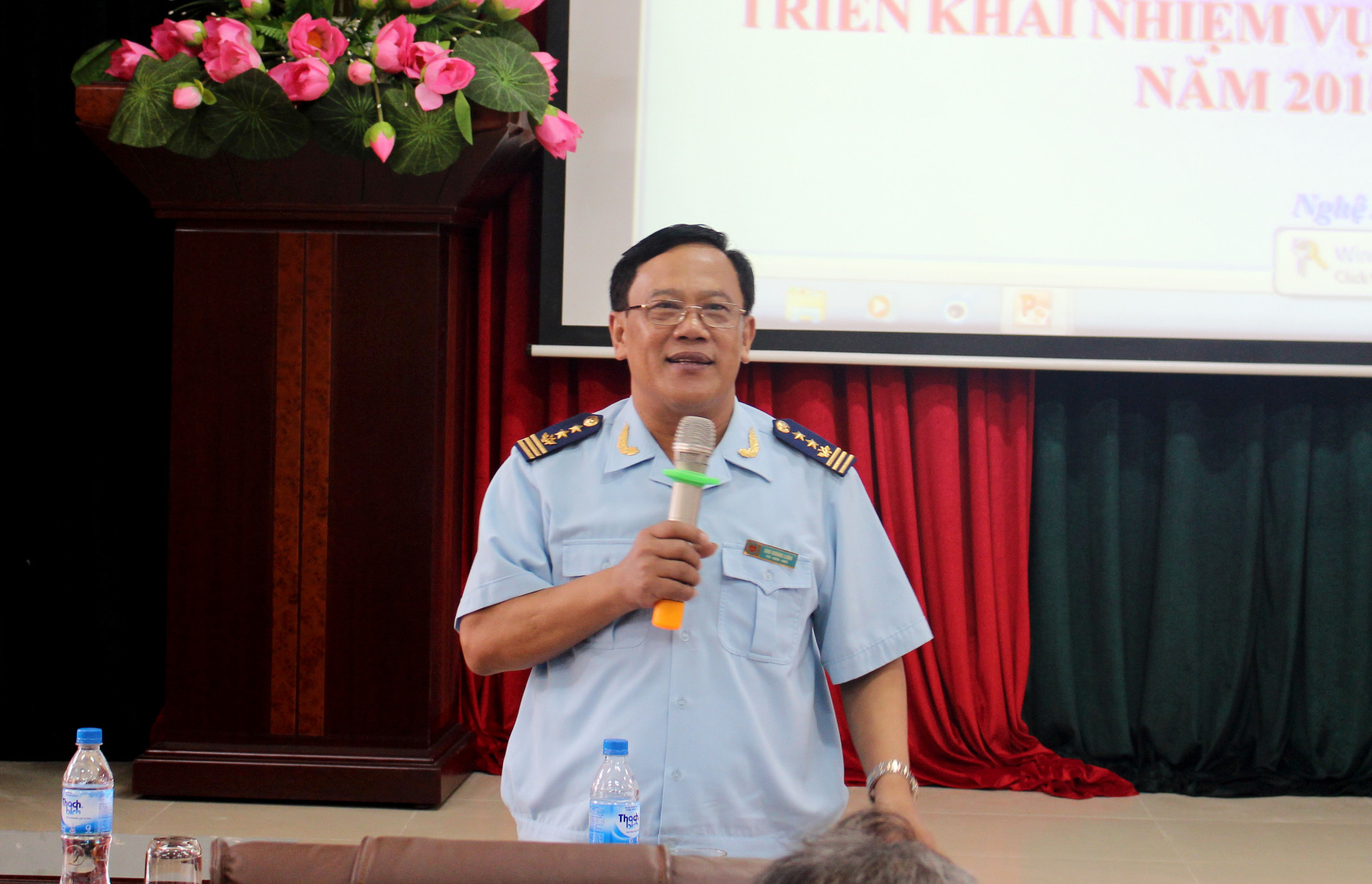 Ông Chu Quang Luân - Cục trưởng Cục Hải quan Nghệ An. Ảnh: Đinh Nguyệt
