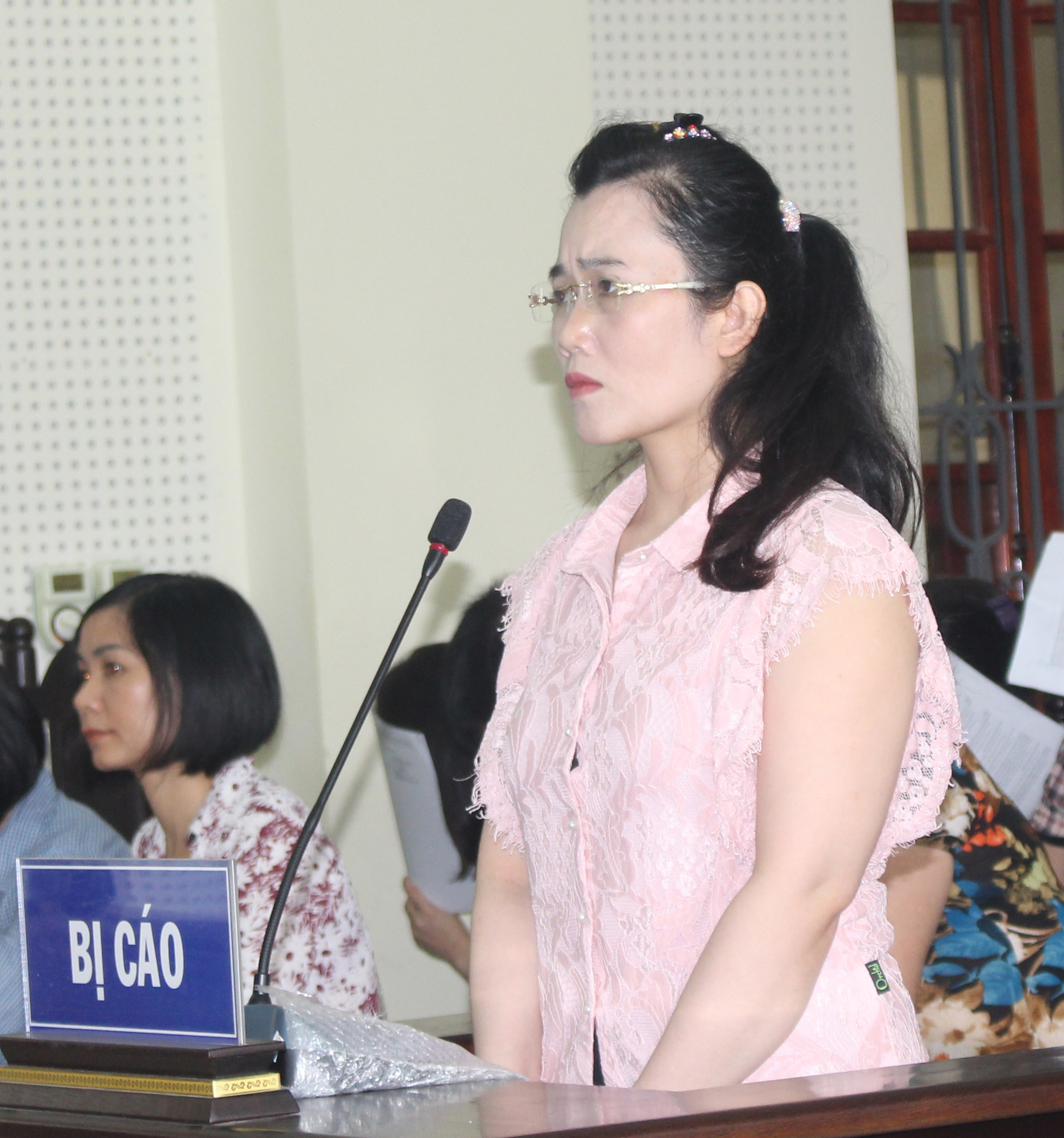 Bị cáo Nguyễn Thị Lam tại phiên tòa ngày 13/7. Ảnh: Phương Thảo