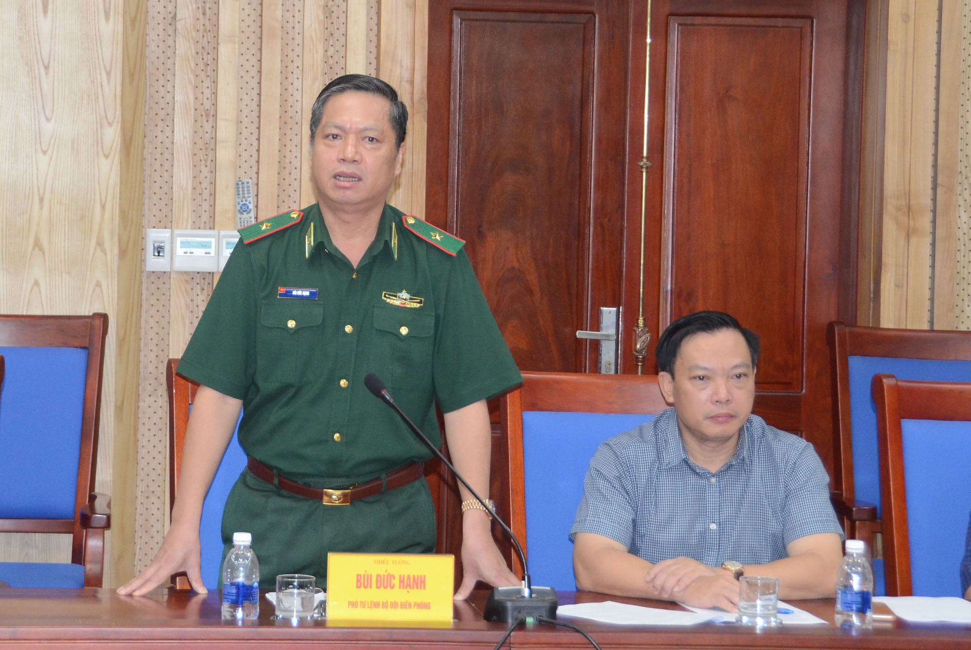 hiếu tướng Bùi Đức Hạnh thông tin dự báo tình Nghệ An vẫn sẽ tiếp tục là điểm nóng về ma túy. Ảnh: Thành Chung