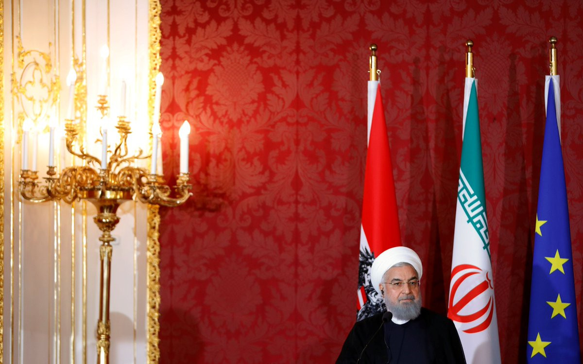 Tổng thống Iran Hassan Rouhani đã cảnh báo Mỹ chiến tranh với Iran là _nguồn gốc mọi cuộc chiến. Ảnh Twitter