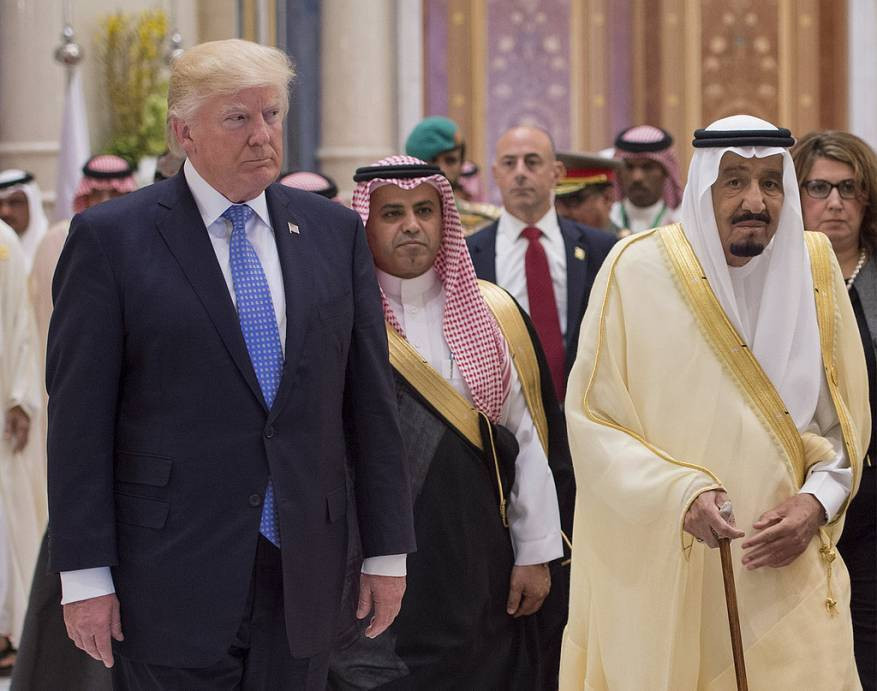 Tổng thống Mỹ Donald Trump và Vua Saudi Arbia Salman bin Abdulaziz. Ảnh: Internet.