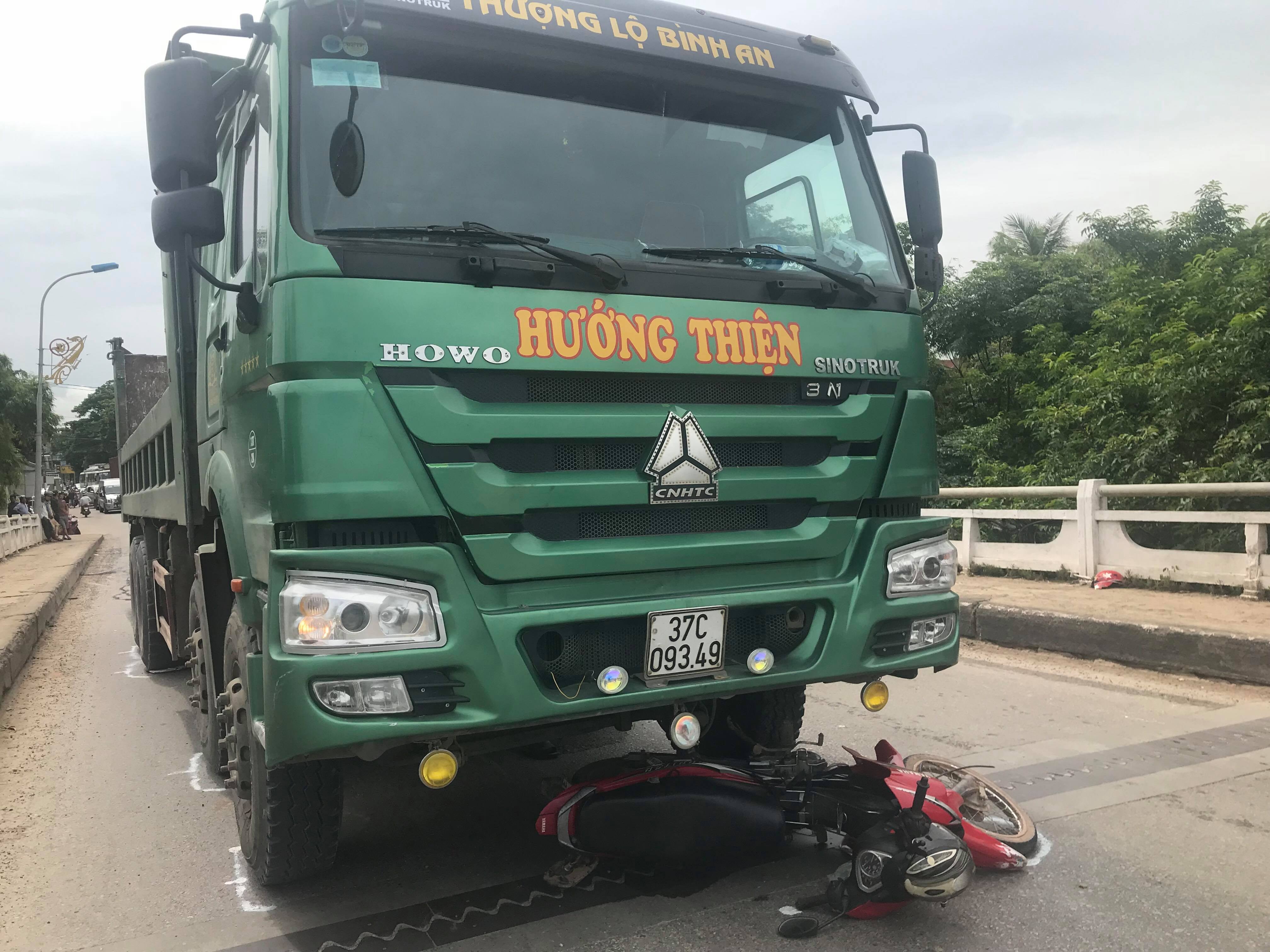 Hiện trường vụ tai nạn. Ảnh: Minh Thái