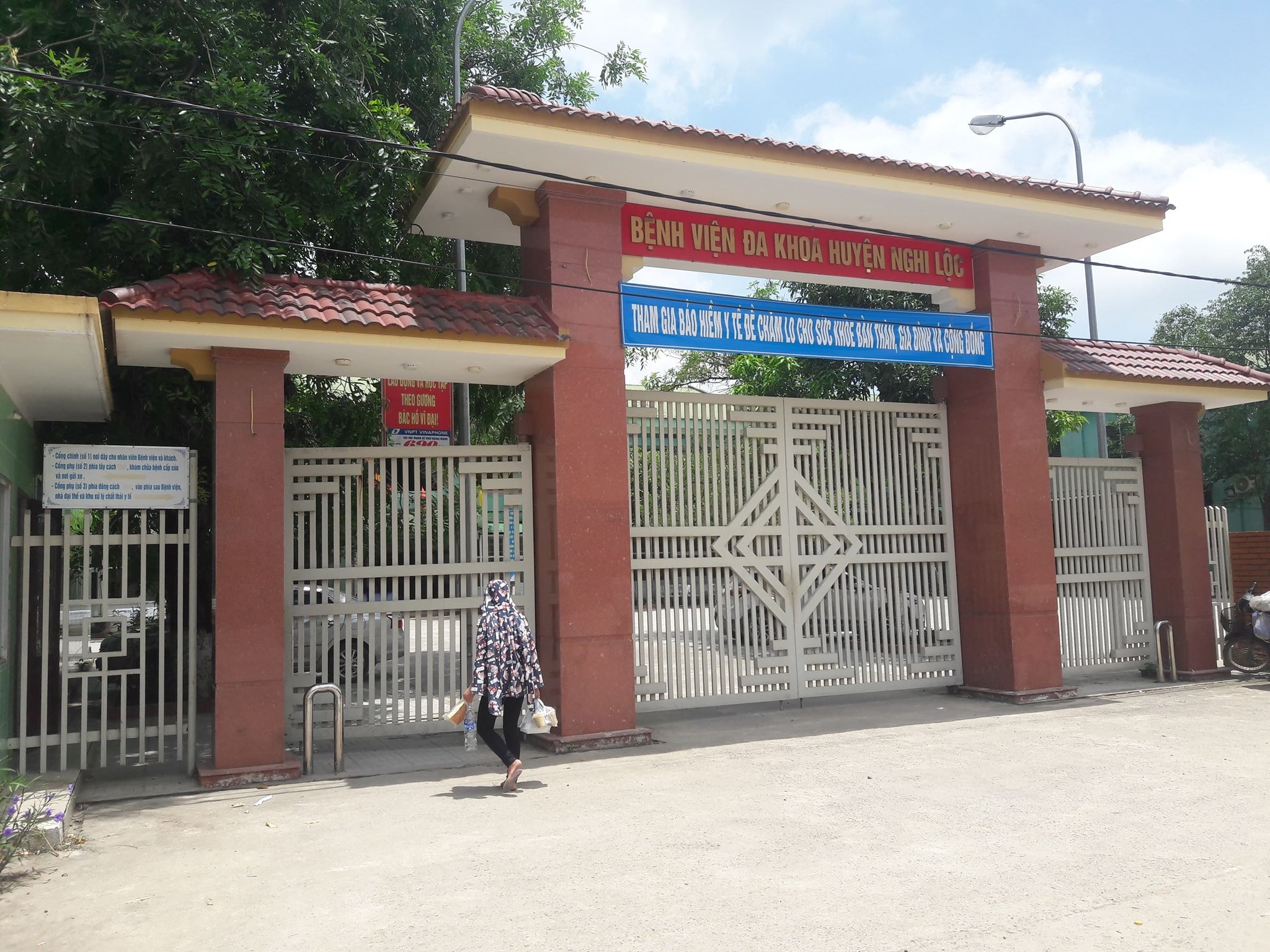 Bệnh viện Đa khoa huyện Nghi Lộc, nơi cháu Kiệt điều trị ban đầu. Ảnh: N.H