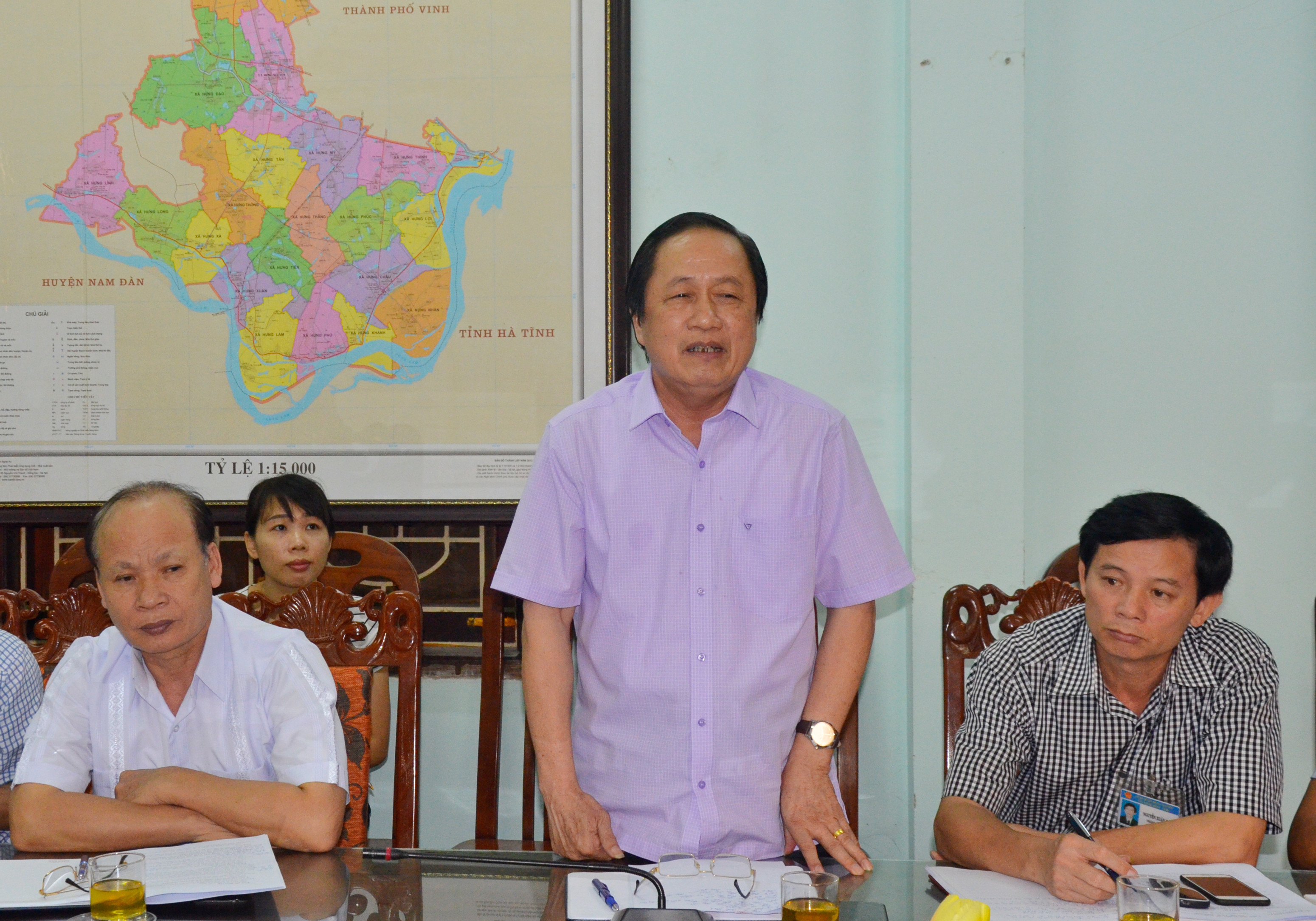 Chủ tịch UBND huyện Hưng Nguyên Ngô Phú Hàn 