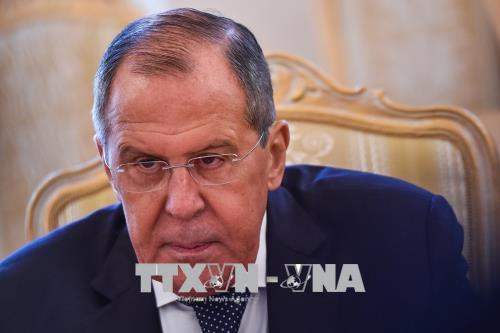 Ngoại trưởng Nga Sergei Lavrov phát biểu trong một cuộc họp tại Moskva ngày 4/7. Ảnh: AFP/TTXVN