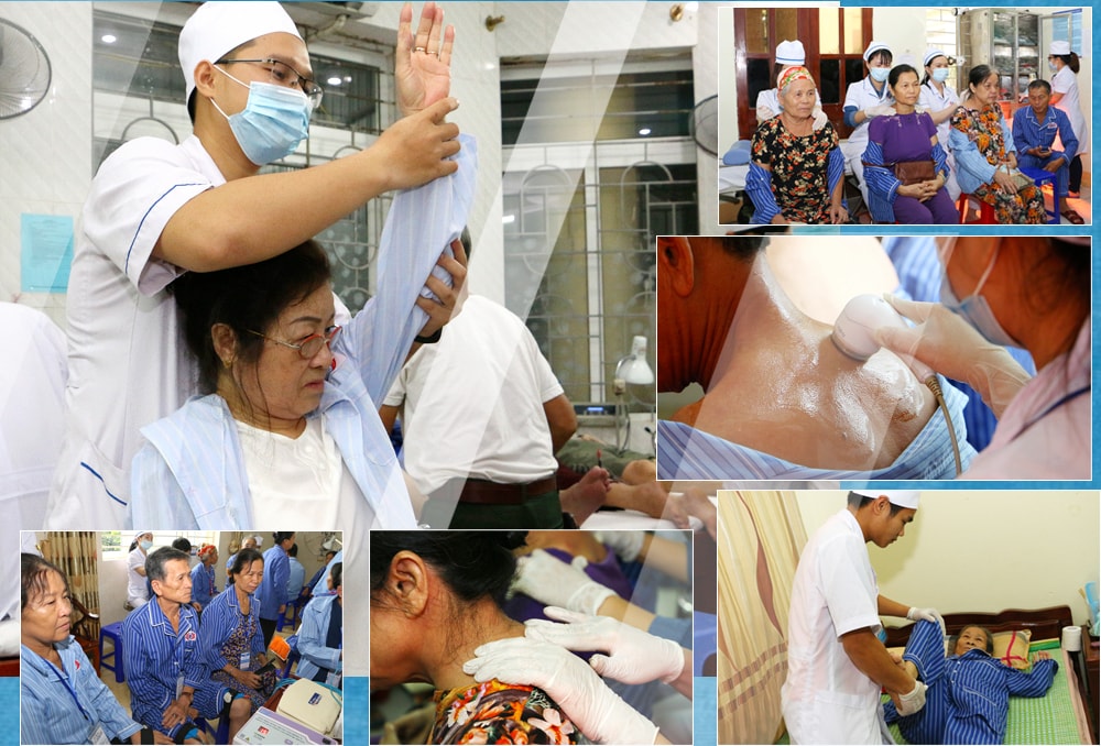 Các phương pháp điều trị tại Bệnh viện Phục hồi chức năng Nghệ An. Ảnh: Lâm Tùng
