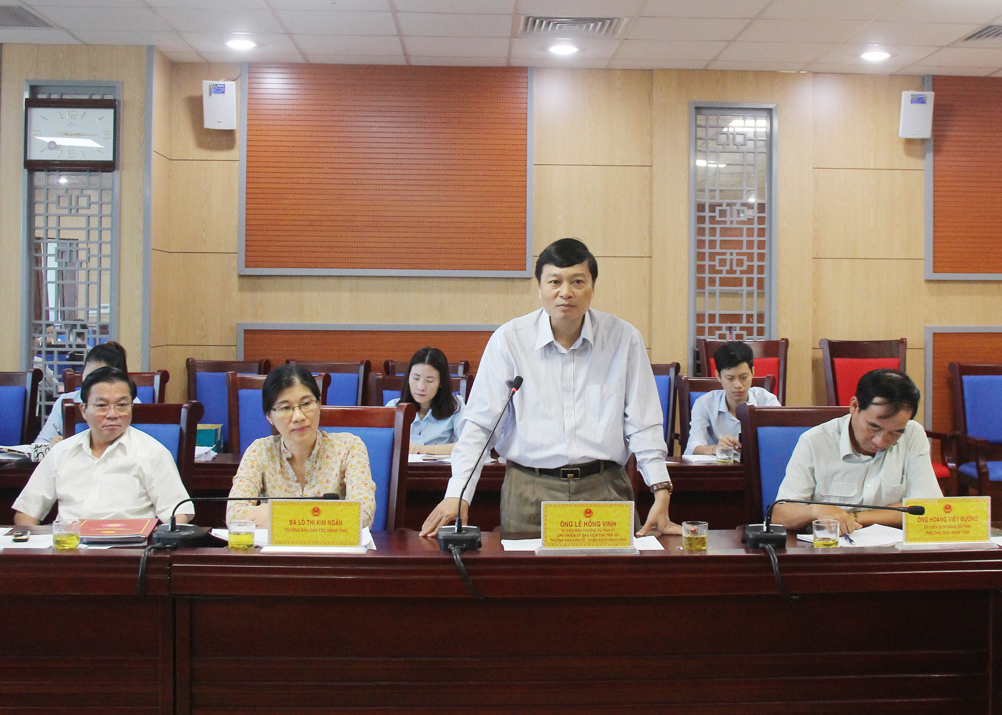 Trưởng ban Kinh tế - Ngân sách HĐND tỉnh Lê Hồng Vinh